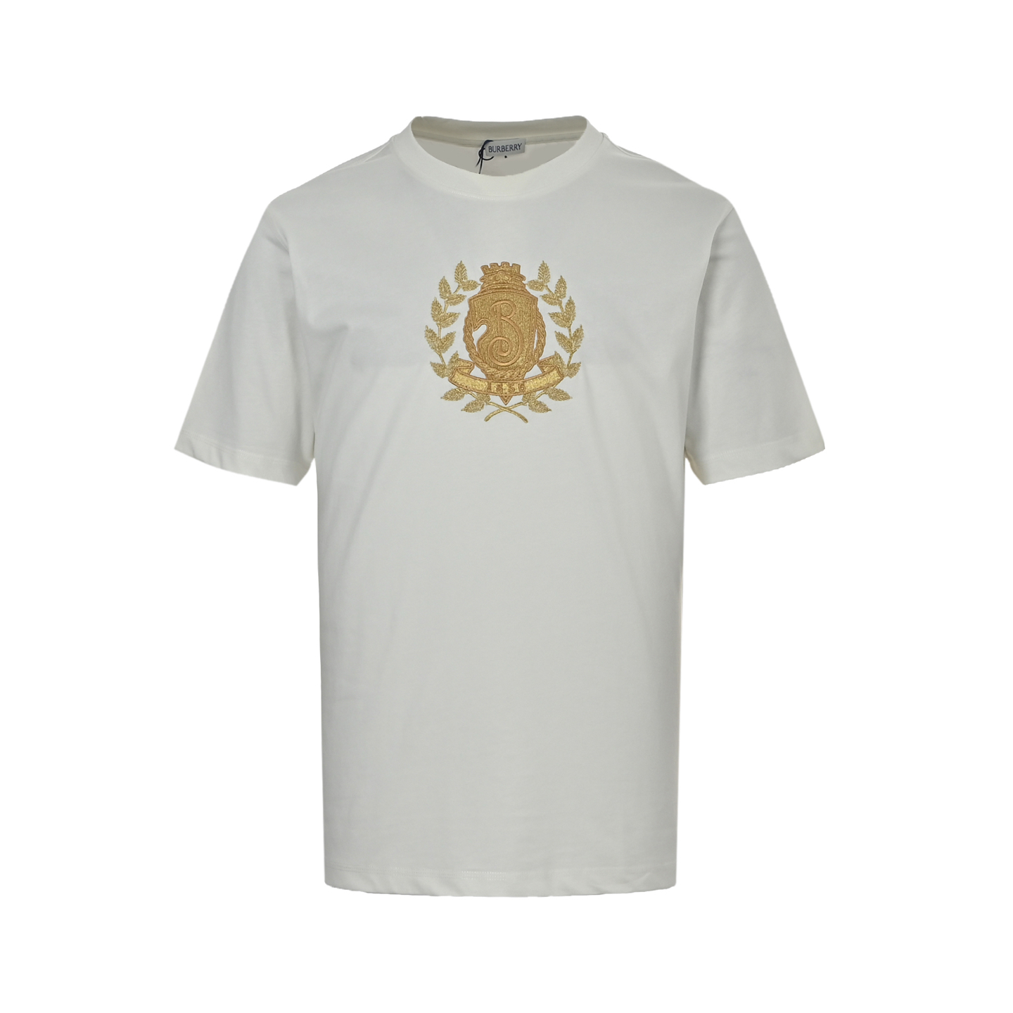 Burberry Oak Leaf Shield Logo Embroidered Short Sleeve