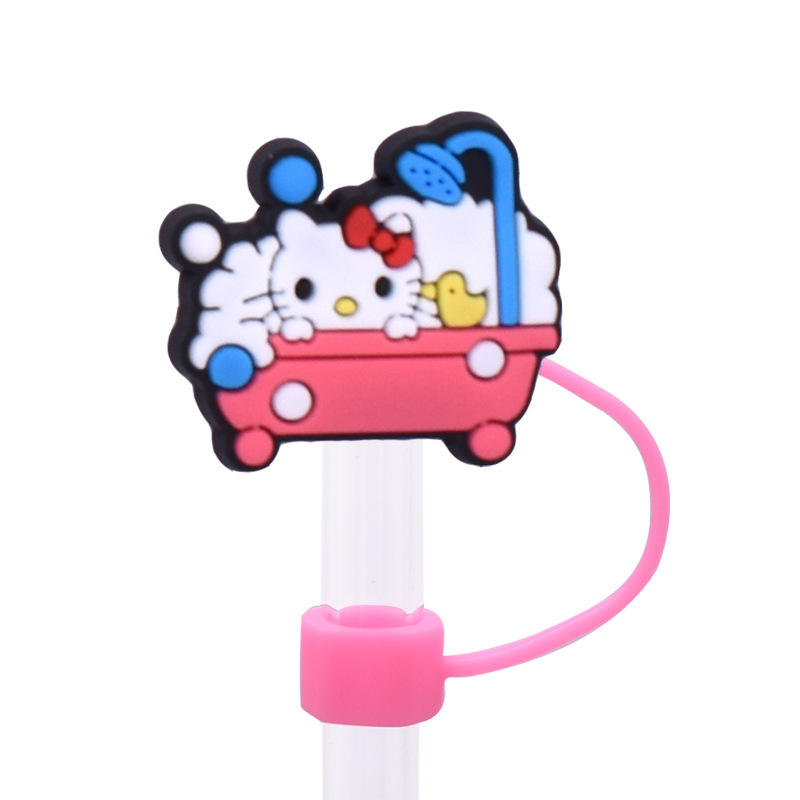 20 Styles Hellokitty Straw Covers Cap