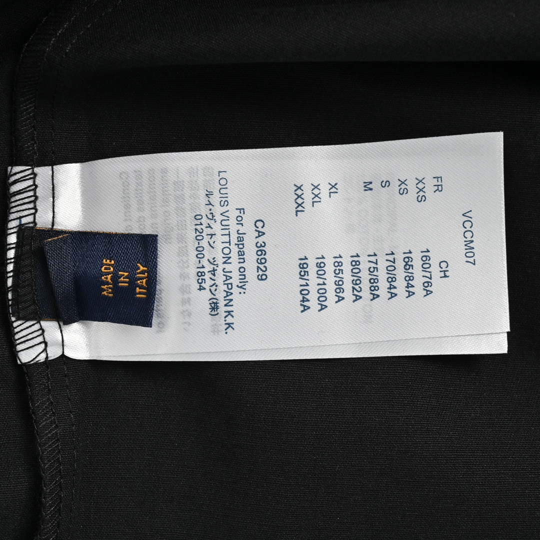 Louis Vuitton 24ss embroidered monogram topstitched short-sleeved shirt