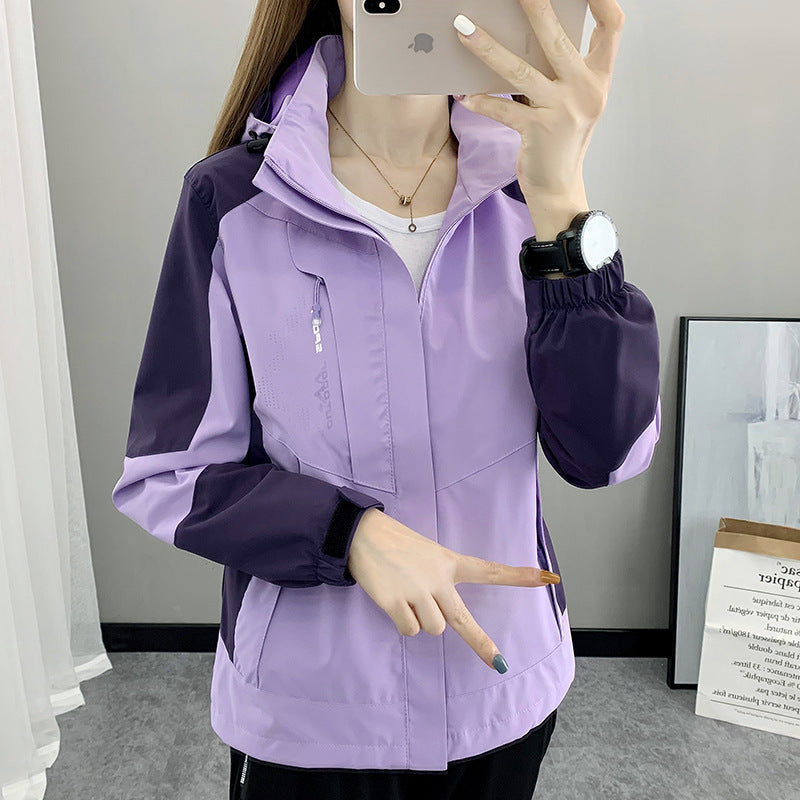 Removable Single Layer Windproof Outdoor Mountaineering Jacket