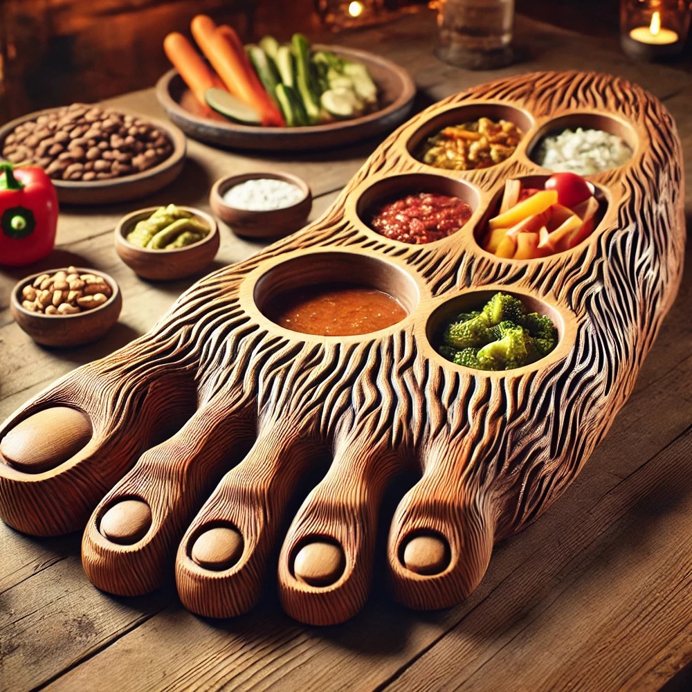 Bigfoot Footprint Serving Dish Set