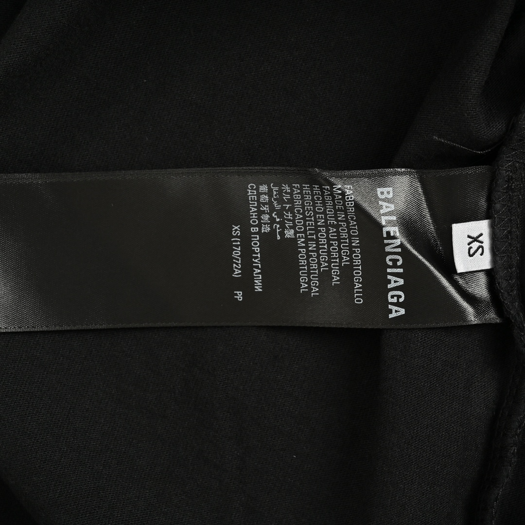 Balenciaga 24ss scissors foam print short sleeves