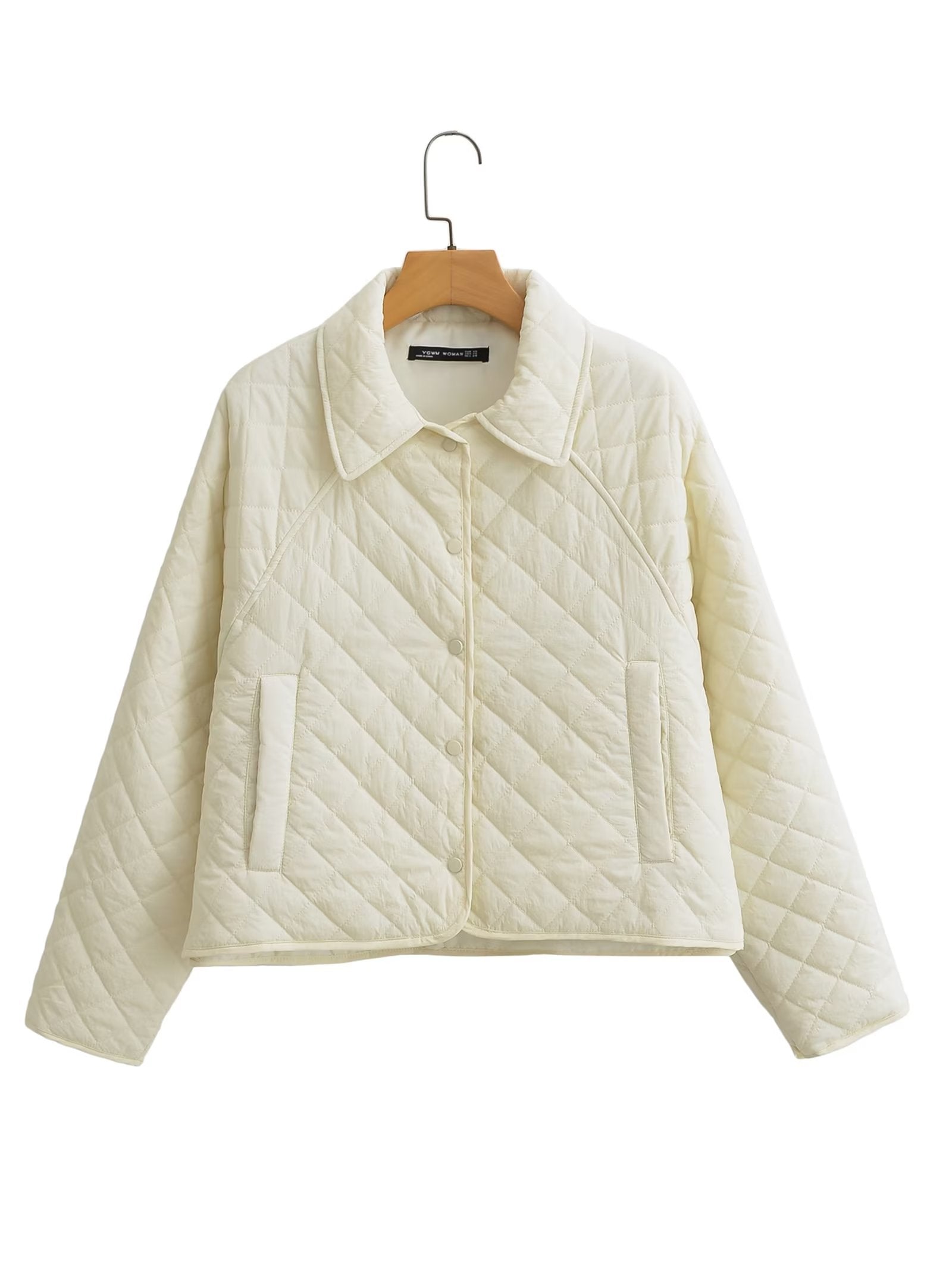 Fall Women Clothing Collared Single Breasted Pocket Long Sleeve Shirt Cotton Coat Jacket