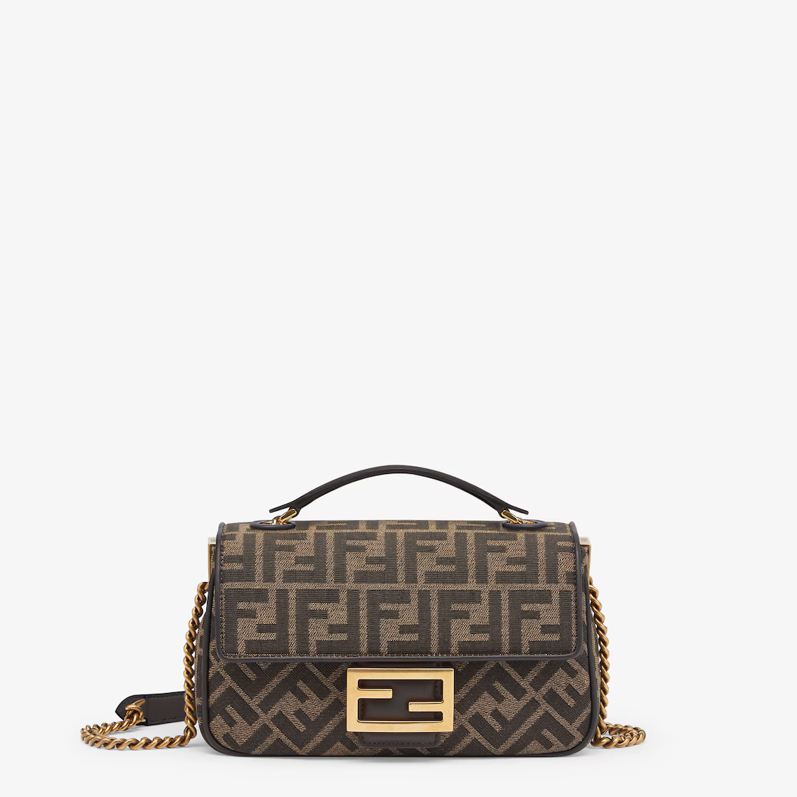 Fendi Baguette Medium Chain Handbag 8BR793AKBZF1EM3