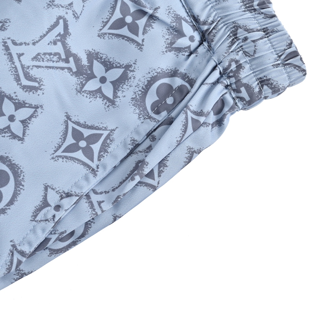 Louis Vuitton 24ss all over print monogram silk suit beach shorts