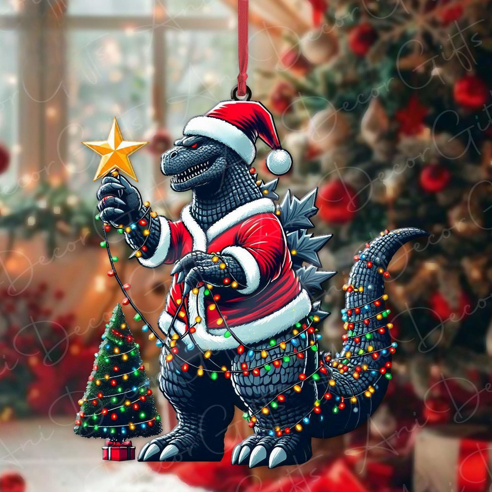 Gzilla Christmas Ornament