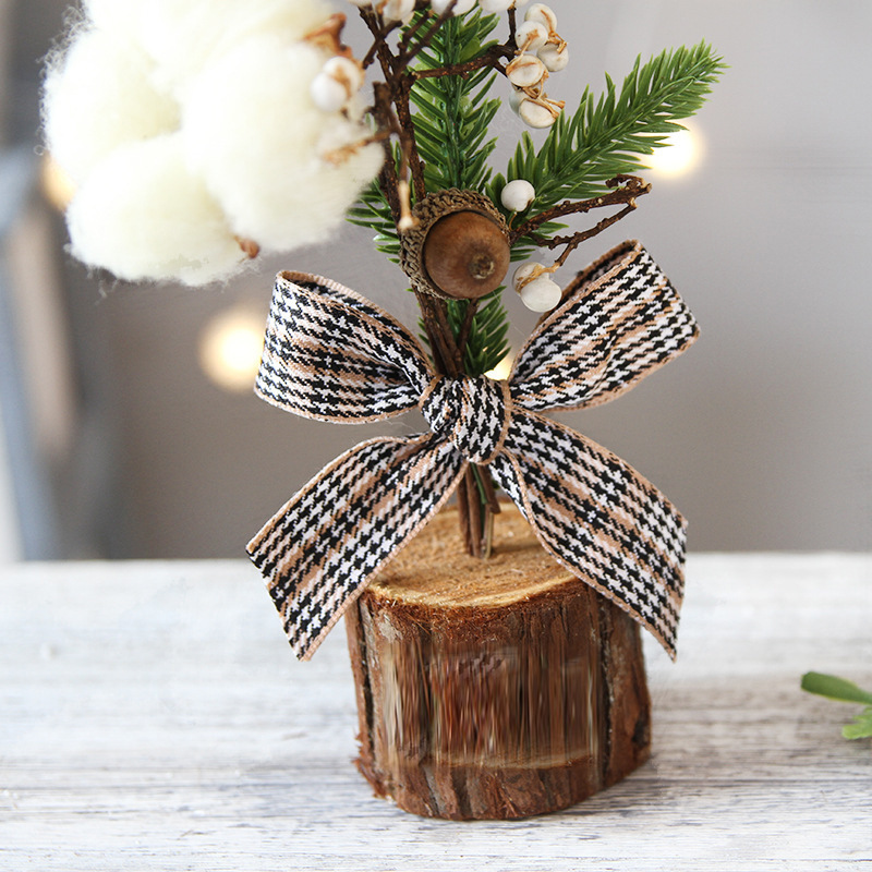 Tabletop window mini Christmas tree decoration potted festival scene decoration