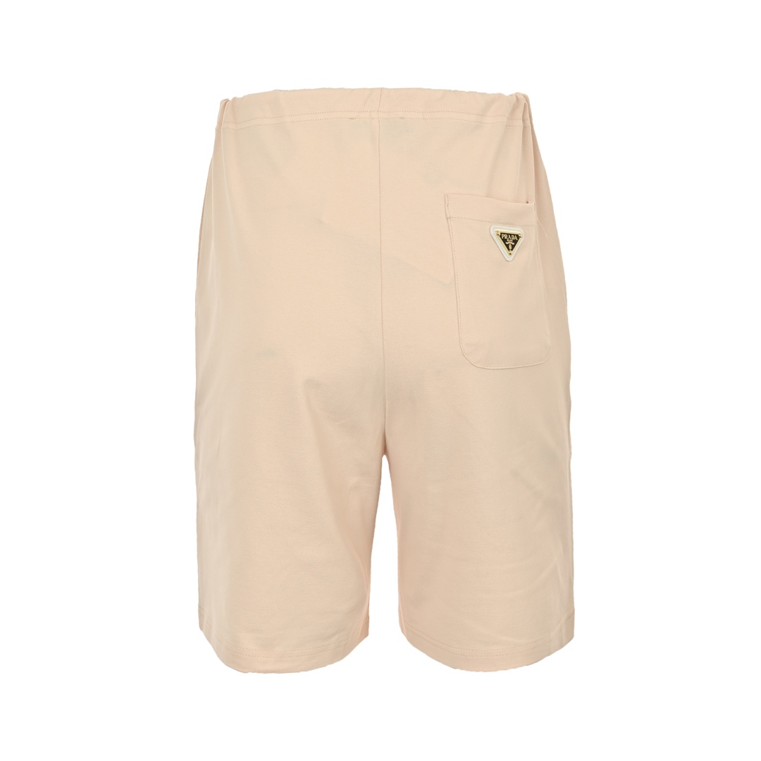Prada 24ss apricot triangle logo shorts