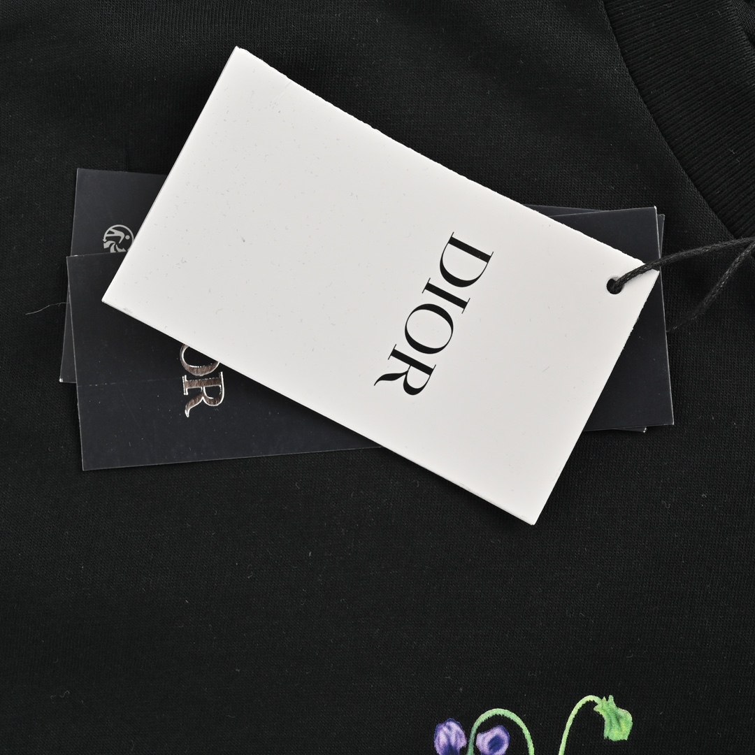 Dior 24ss floral print short sleeves