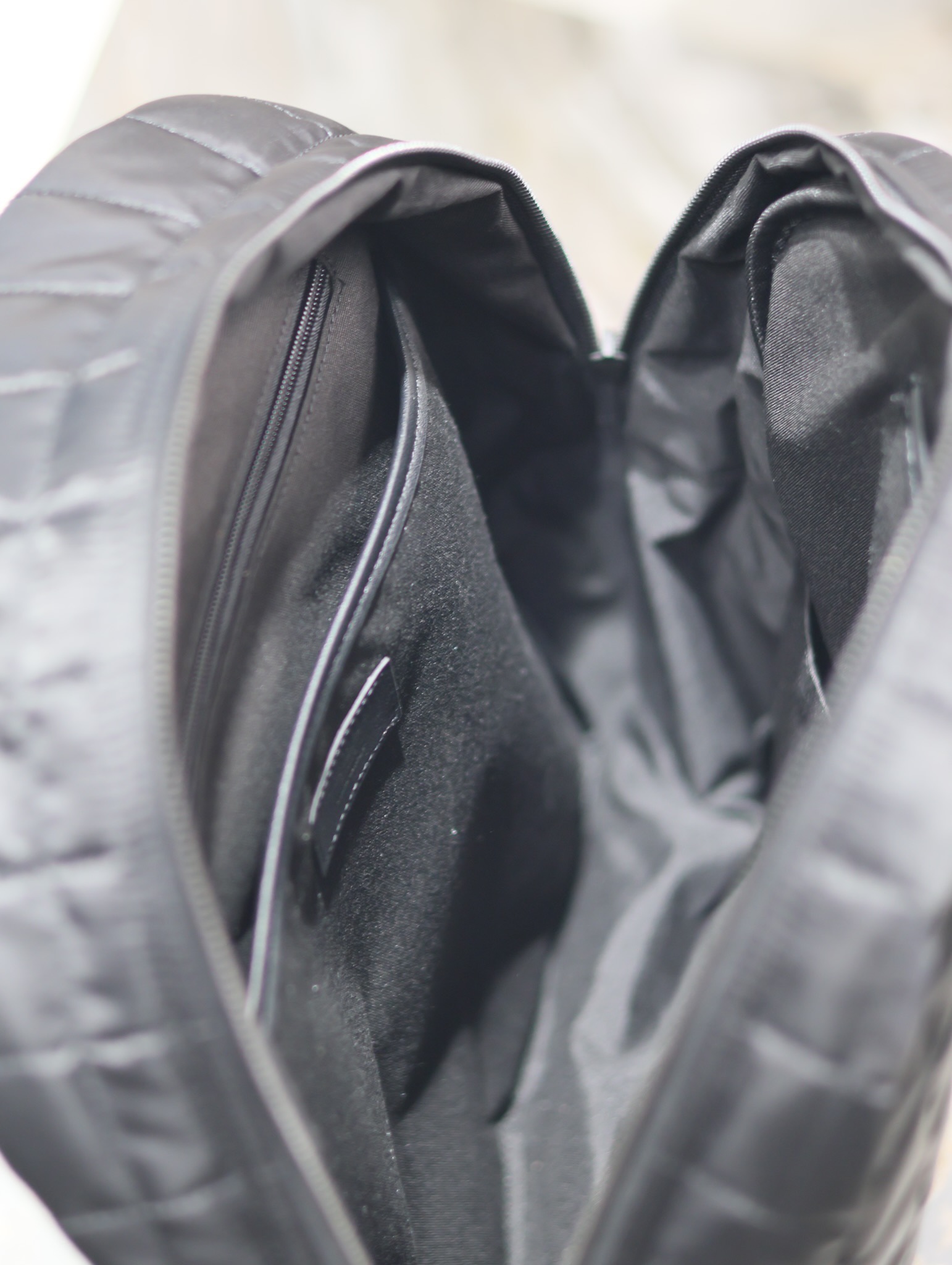 Yves Saint Laurent Plaid Nylon Backpack Bag 623698
