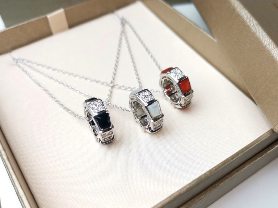 Bulgari Snake Bone Pendant Necklace