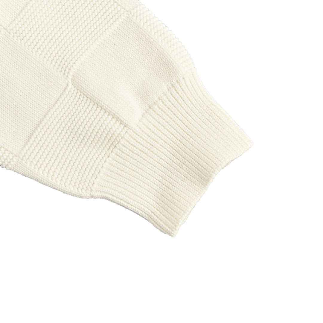 Louis Vuitton 24Fw safety pin checkerboard knit sweater