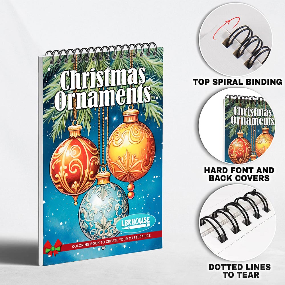 🎄CHRISTMAS ON SALE🔥Christmas Spiral Coloring Book