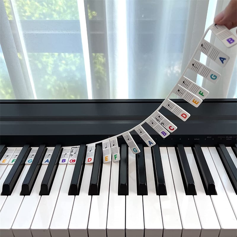 🎄CHRISTMAS HOT SALE-50% OFF-Removable Piano Keyboard Note Labels-BUY 2 GET 10% OFF NOW