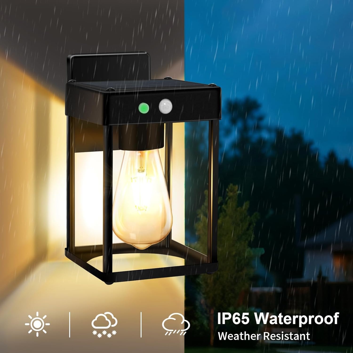 💥ON SALE💥Metal Solar Wall Lights Outdoor with Motion Sensor