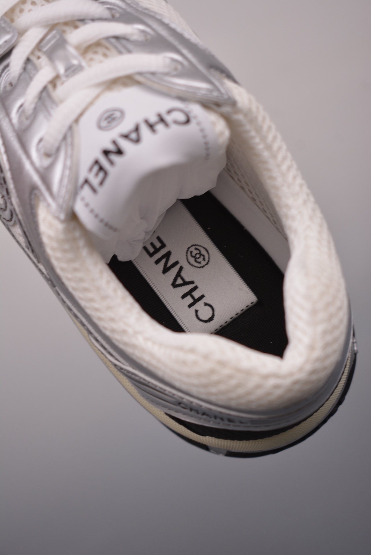Chanel Cruise Logo Casual Low Silver
