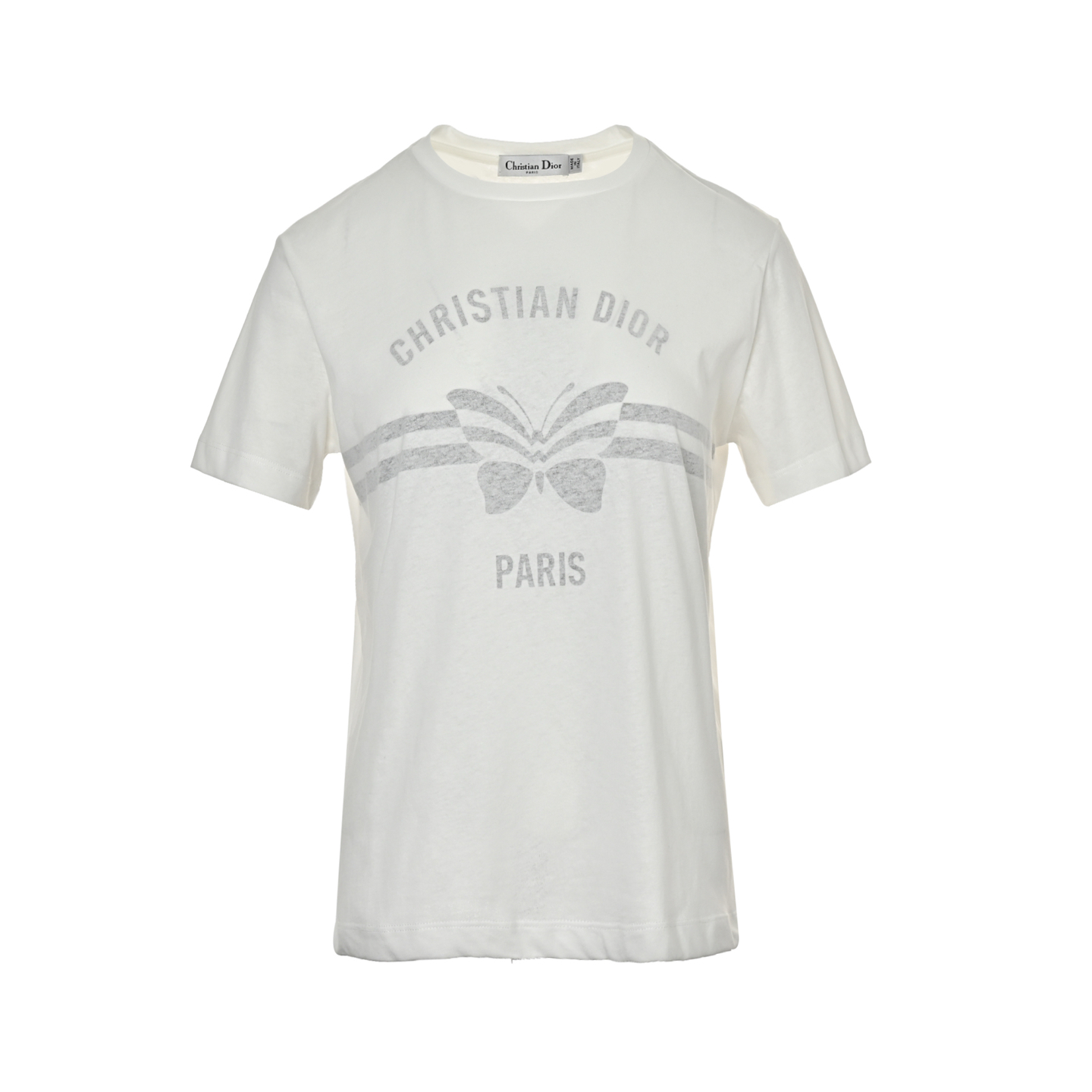 Dior 25ss butterfly print reverse short sleeve