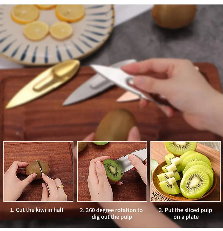 🔥 Hot Sale-50% Off 🔥 Stainless Steel Kiwi Fruit Knife-🔥BUY 3 GET 3 FREE((6PCS SAVE $23.64)