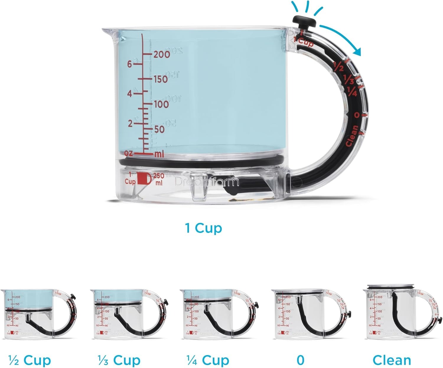 🔥LAST DAY 50% OFF🔥4-in-1 Adjustable Measuring Cup