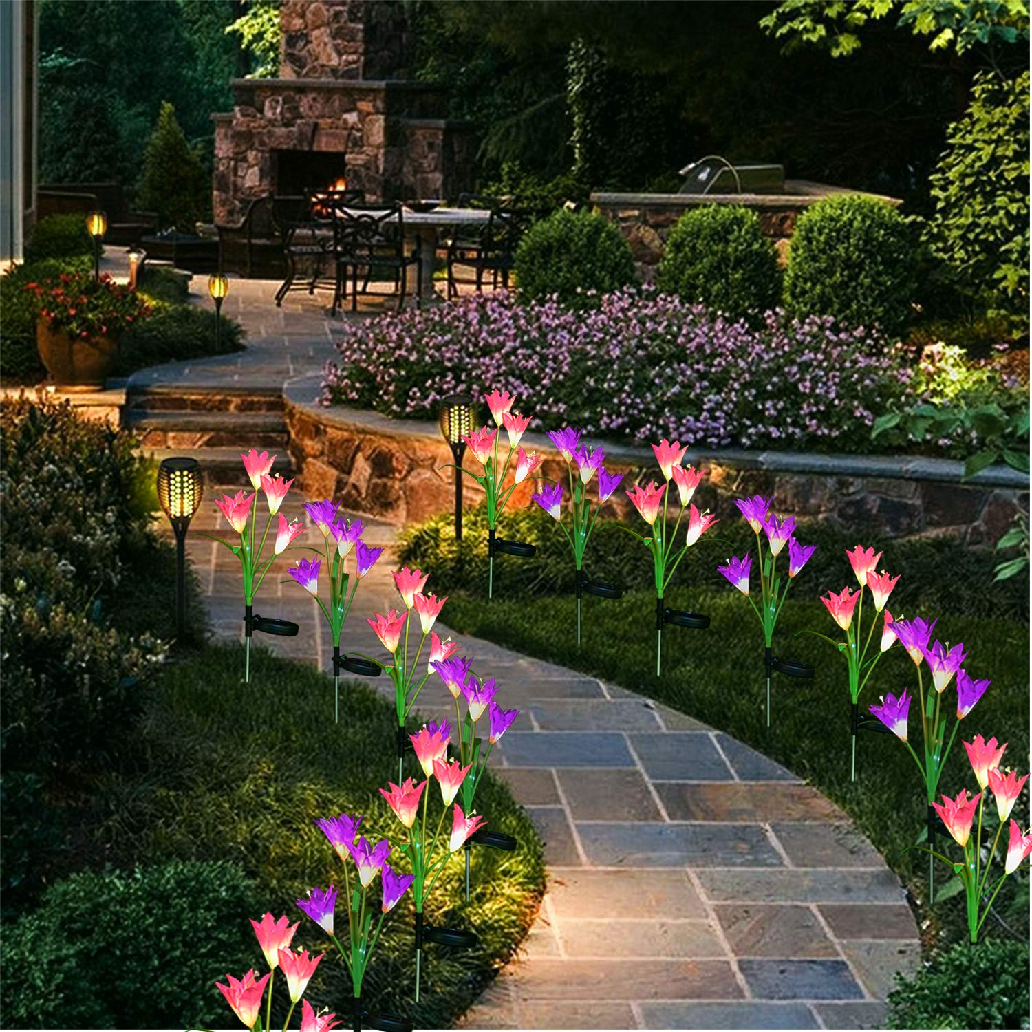 🔥Last Day 50% OFF🔥Waterproof Solar Garden Lily Flower Lamp - 1 PC 9.98 ¥ & Free Shipping