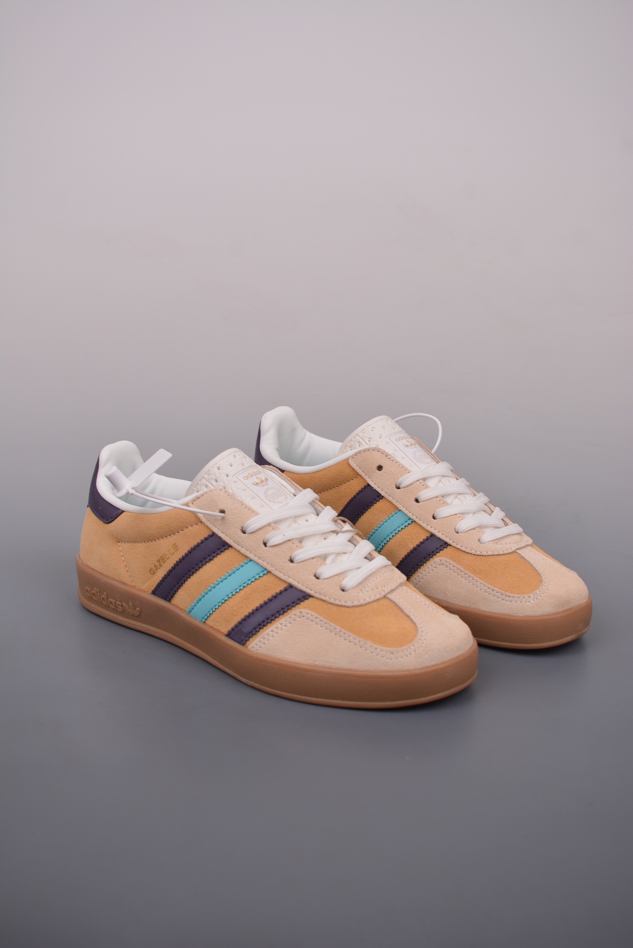 Adidas Gazelle Indoor Trainers Earthy Yellow Dark Purple IG1636