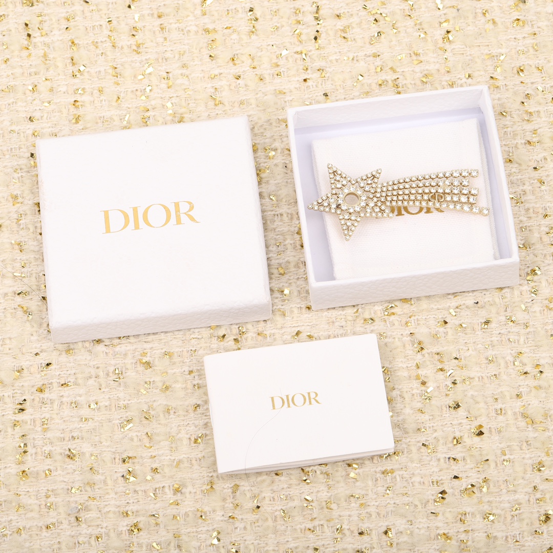 Dior Pentagram Brooch