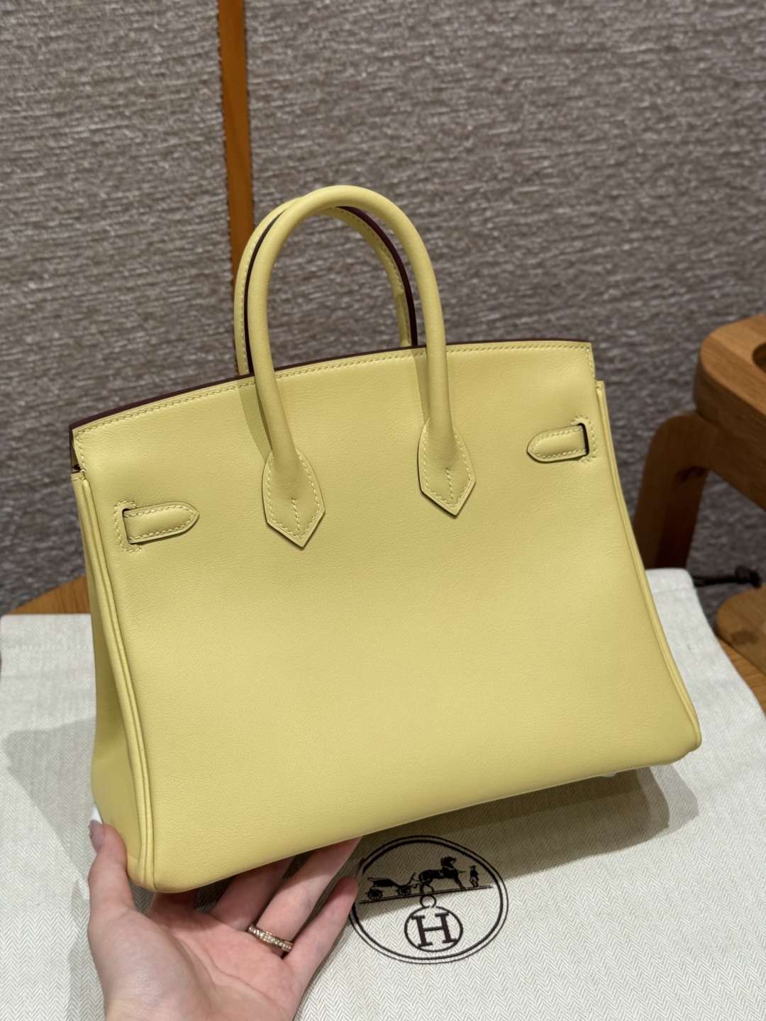 Hermes Birkin 1ZJaune Poussin Handbag (Handmade to Order)