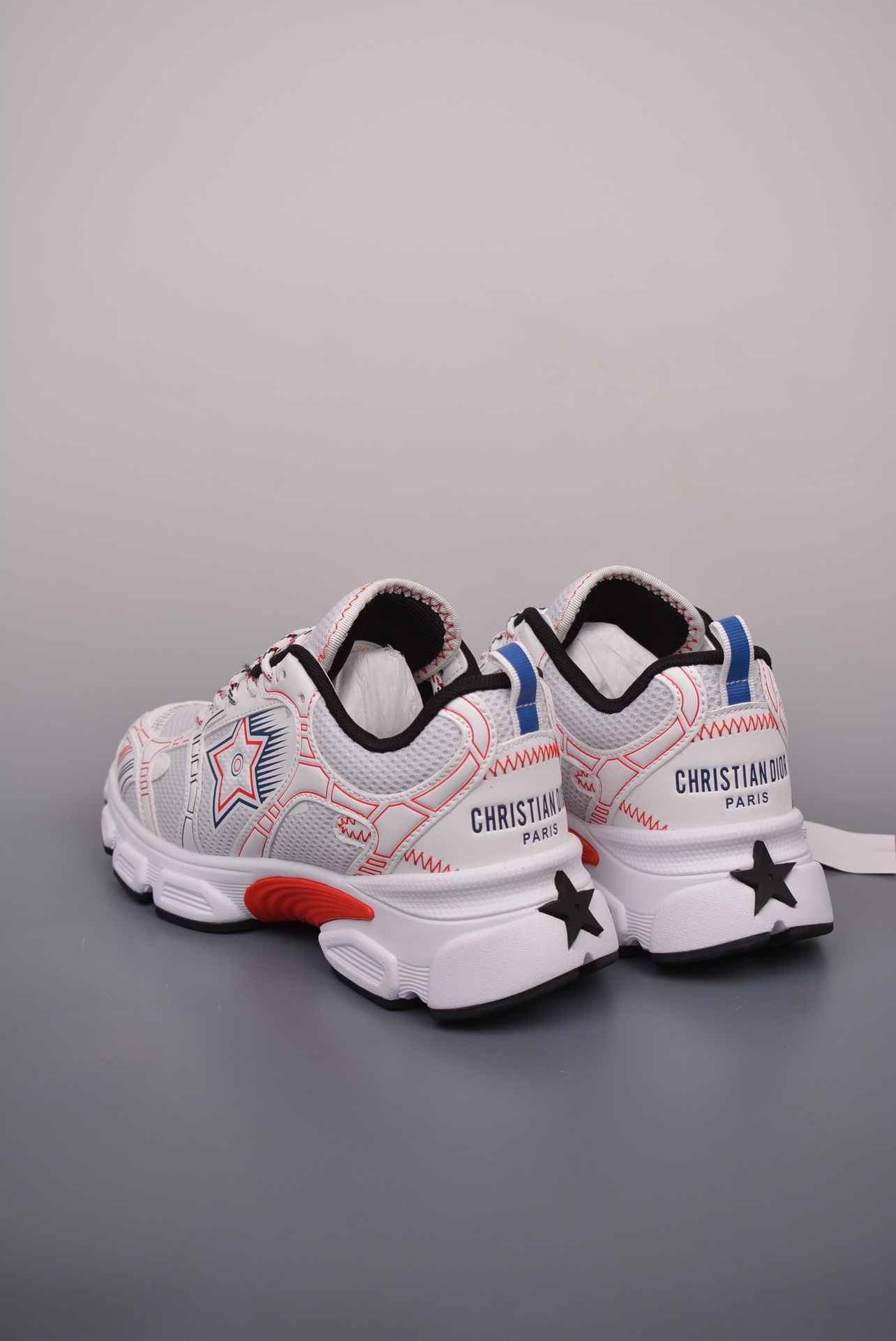 DIOR Chrono sneakers white and red