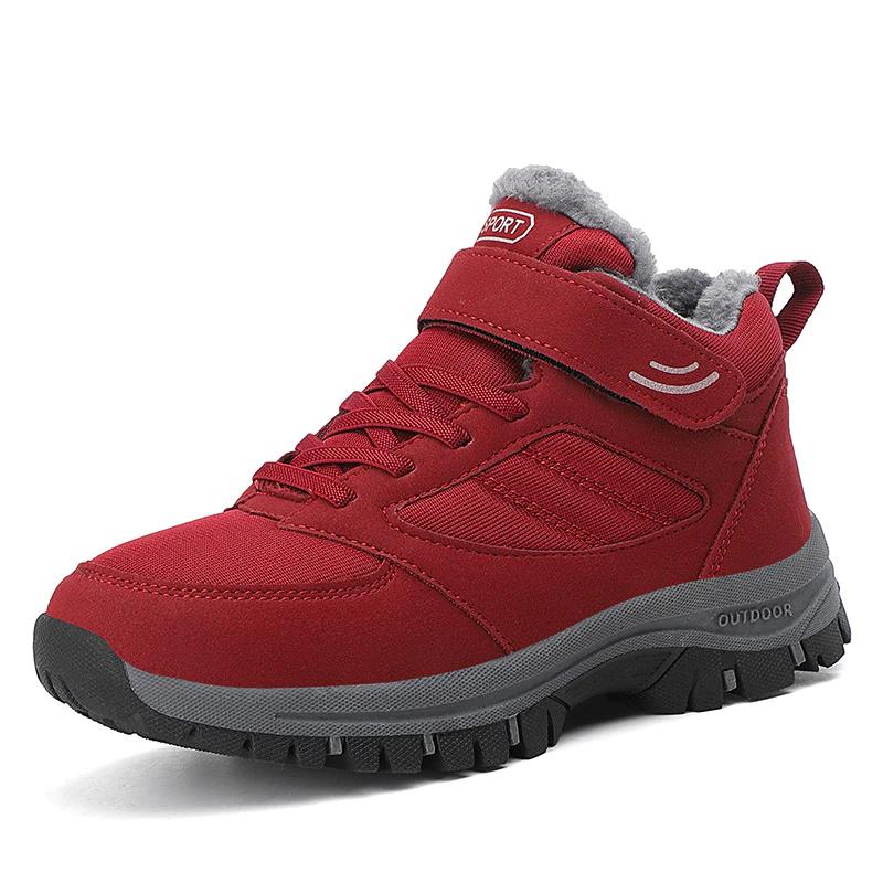 Snowy Villia Leather Anti-Skid Ankle Boots