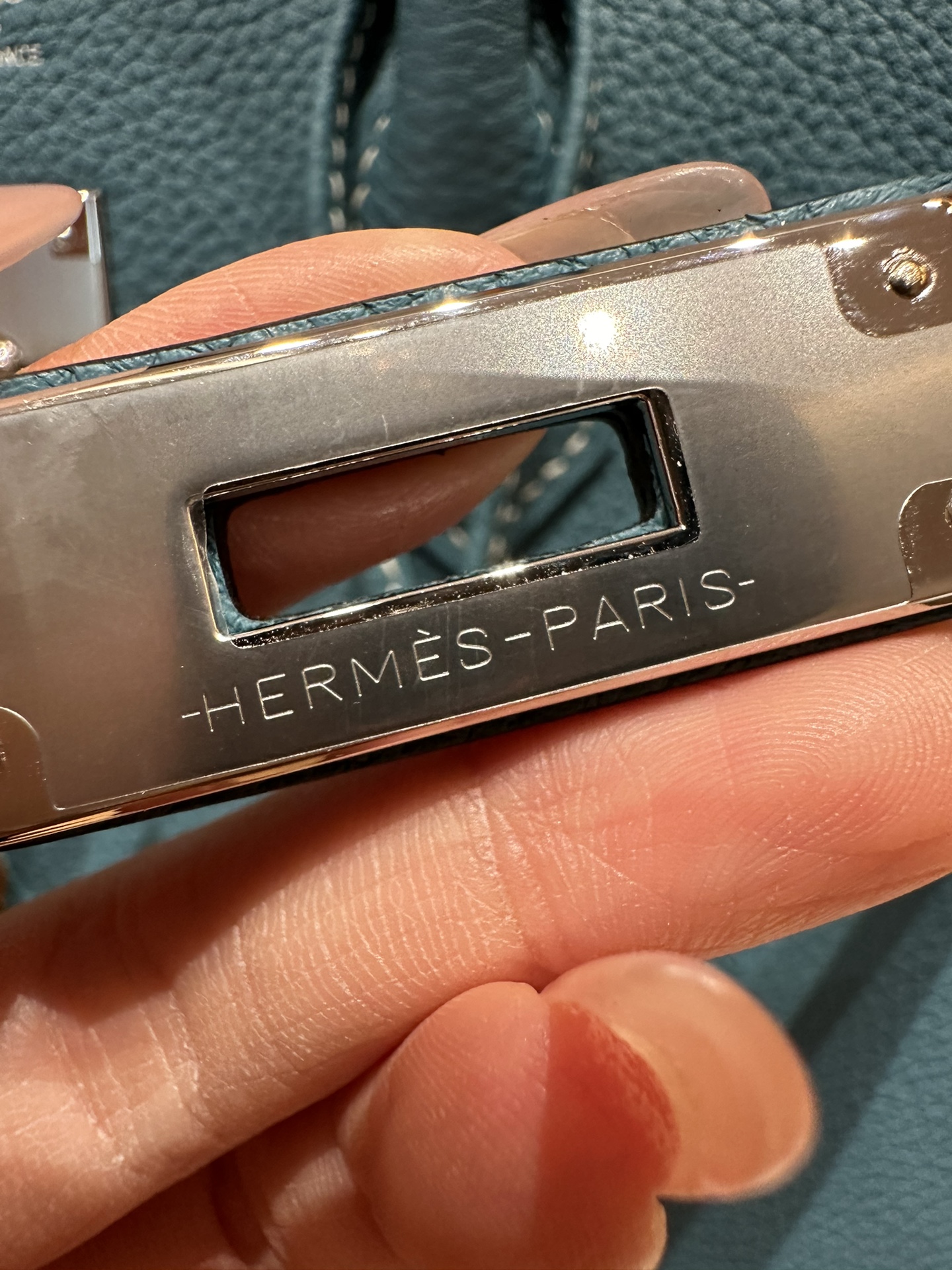 Hermès Birkin 75 Blue Jean Handbag (Handmade to Order)