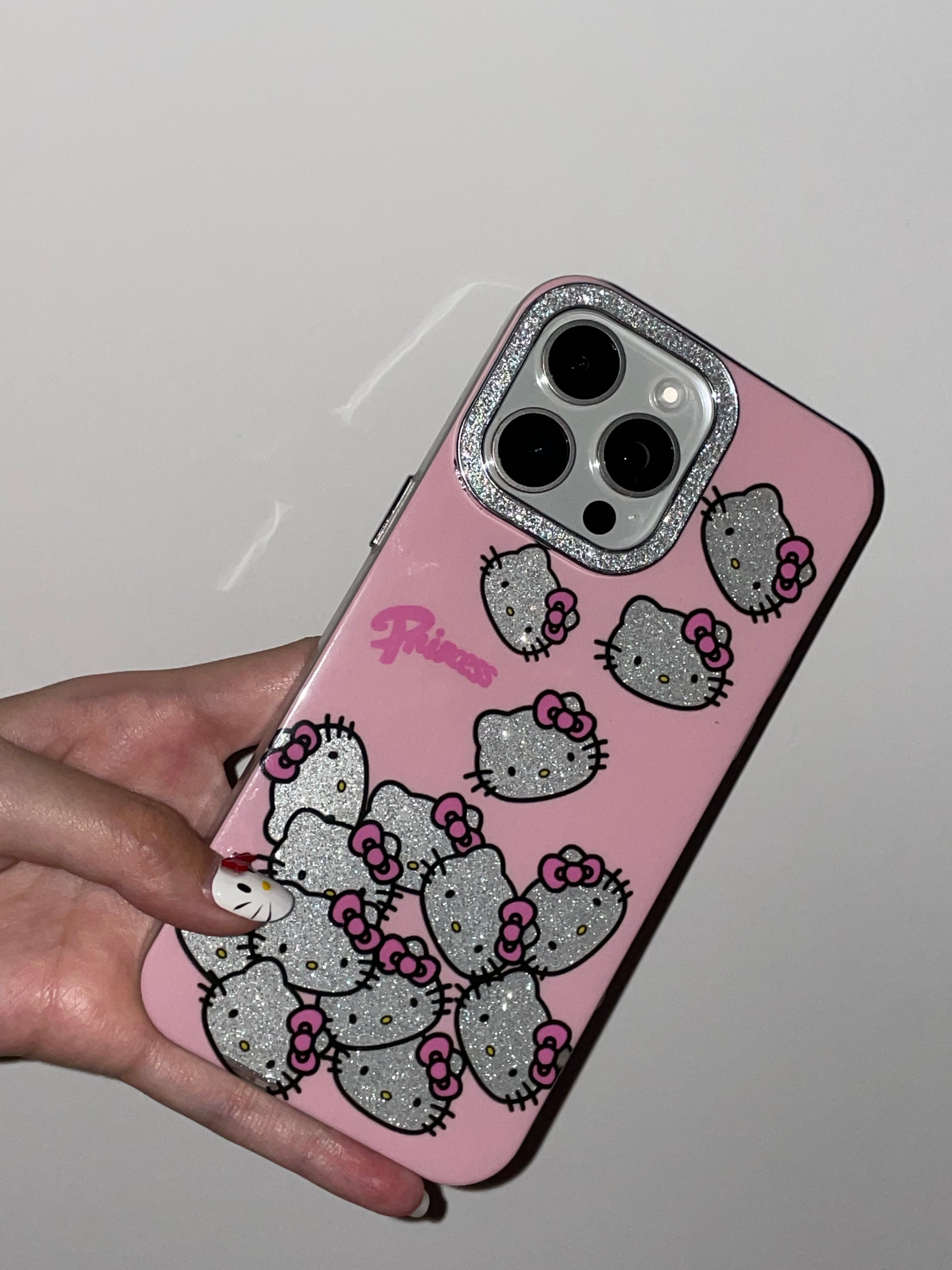 Sanrio Hellokitty Sparkling Rhinestone Cute Kawaii Phone Case