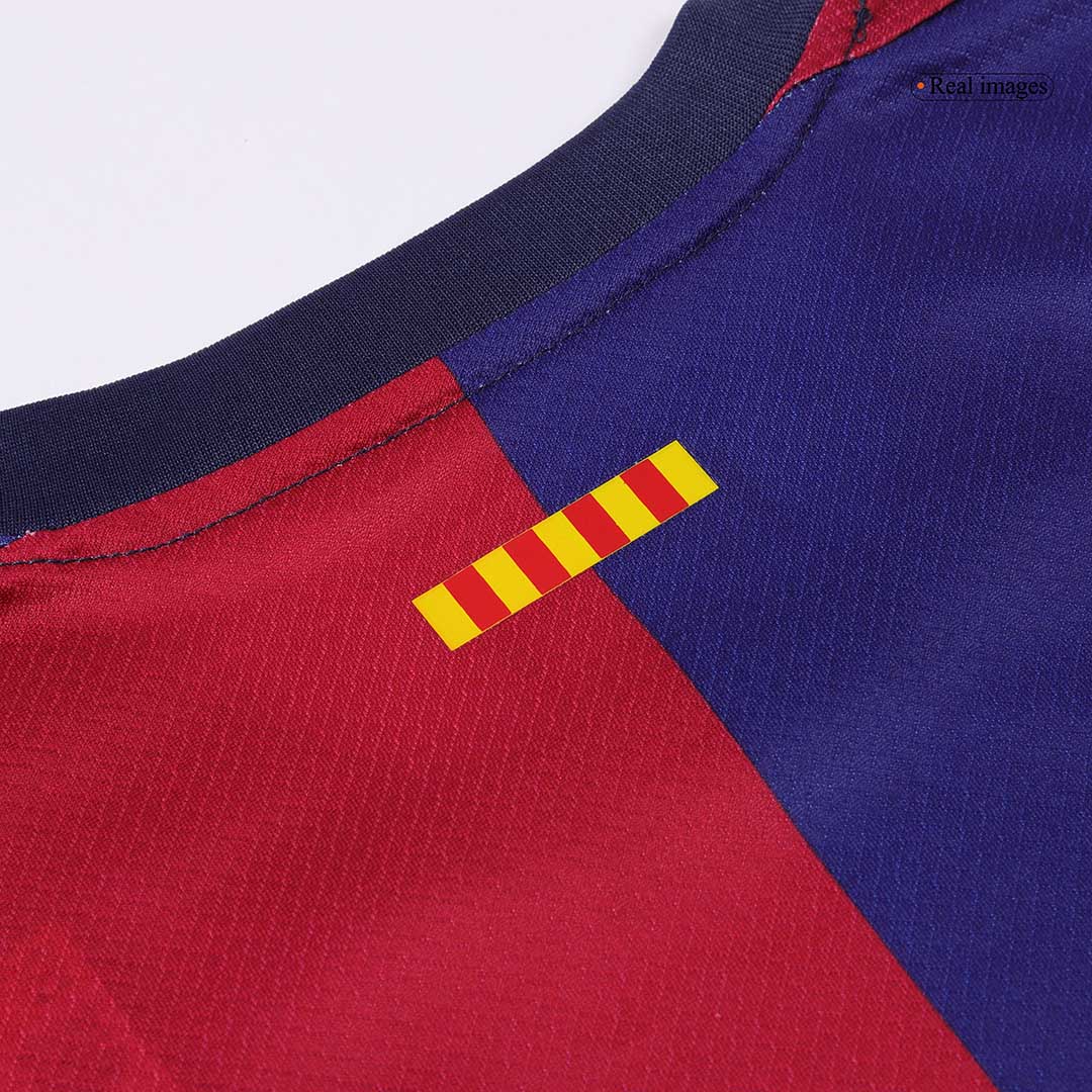 Barcelona kids' home football shirt (shirt + shorts) 2024/25 - COLDPLAY