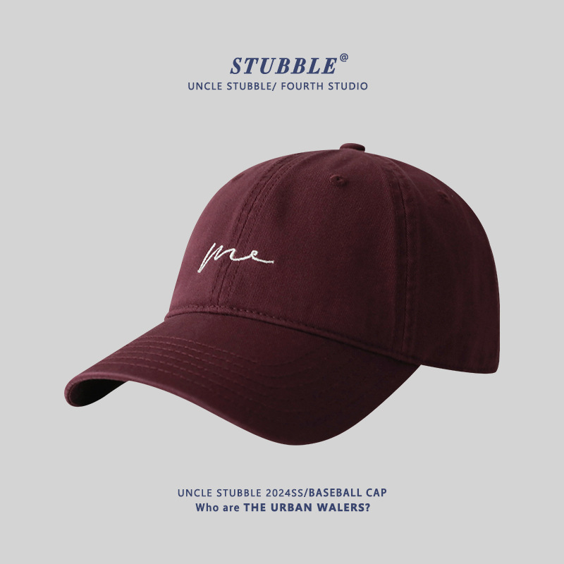 New Korean style men's and women's baseball cap simple and versatile small duckbill cap