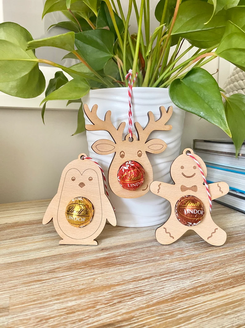Christmas tree chocolate decorations