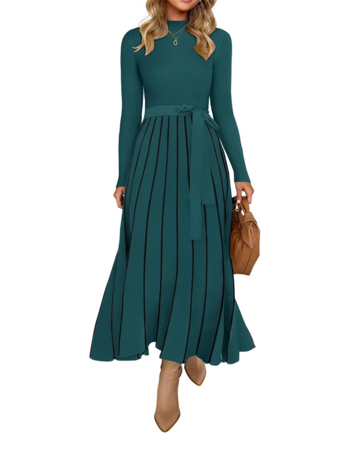 On Sale🔥Womens Fall / Winter Trendy Solid Color Sweater Dress