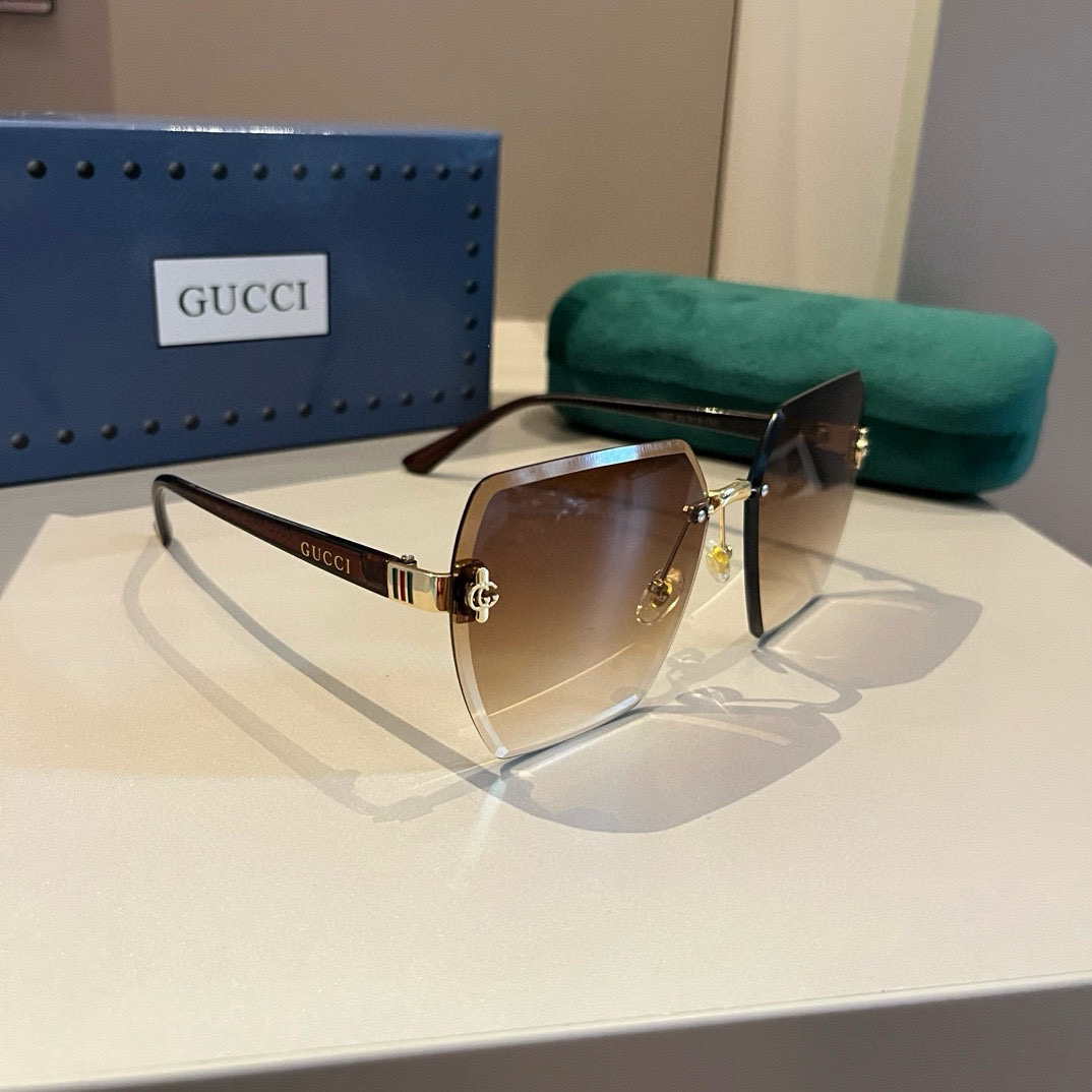 Gucci rimless sunglasses