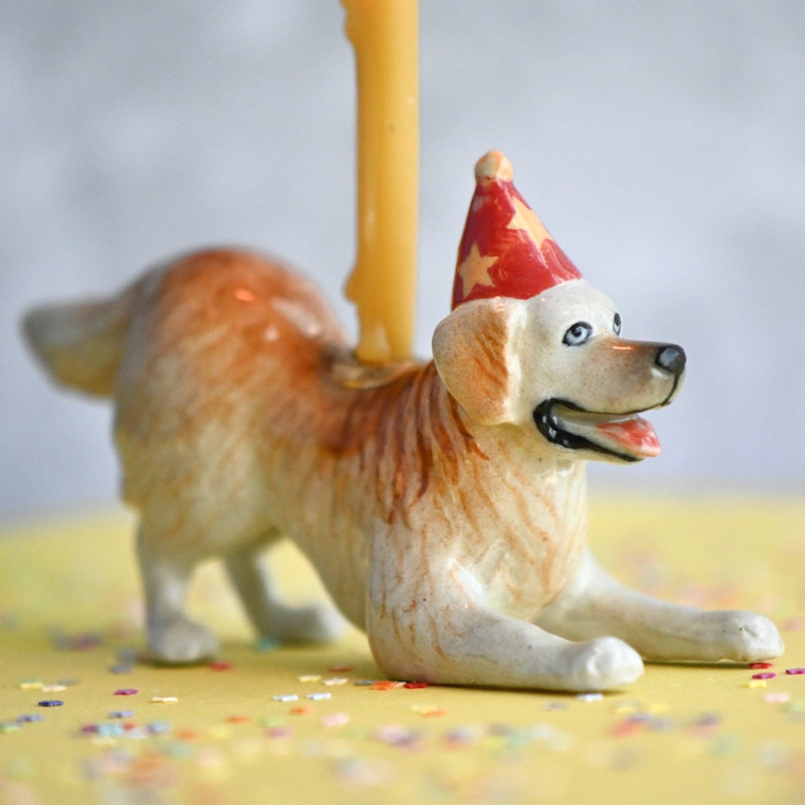 🎄CHRISTMAS ON SALE🔥Cake Topper | Handcrafted Porcelain Figurine | Birthday Candle Holder