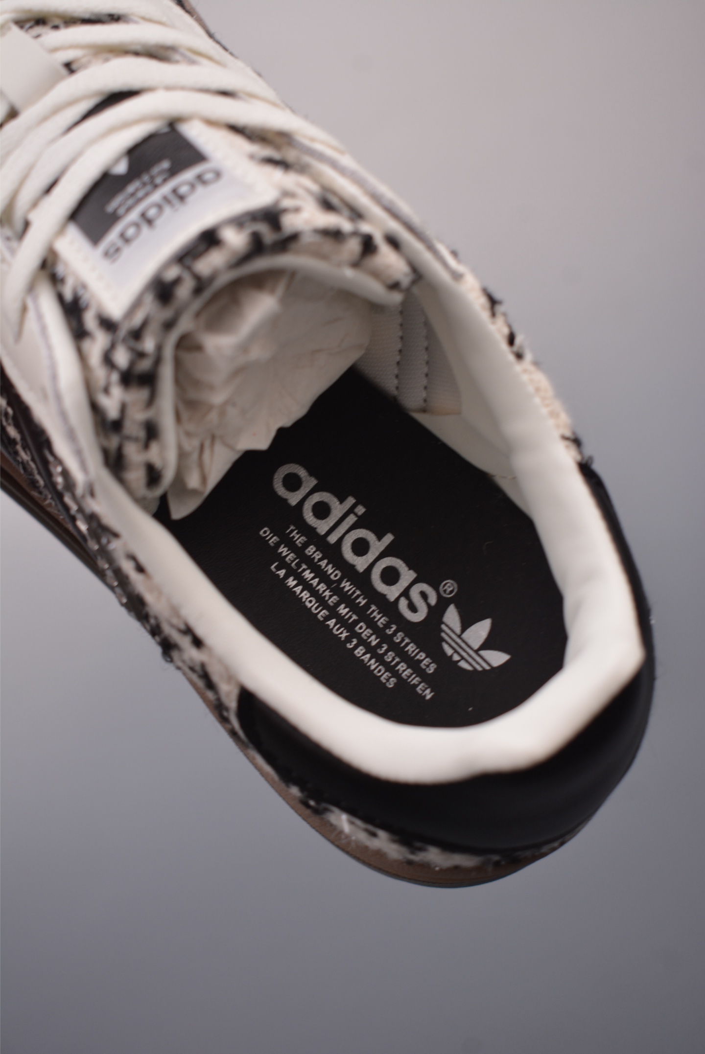 Adidas Originals Gazelle Bold W Black and White Plaid JR5673