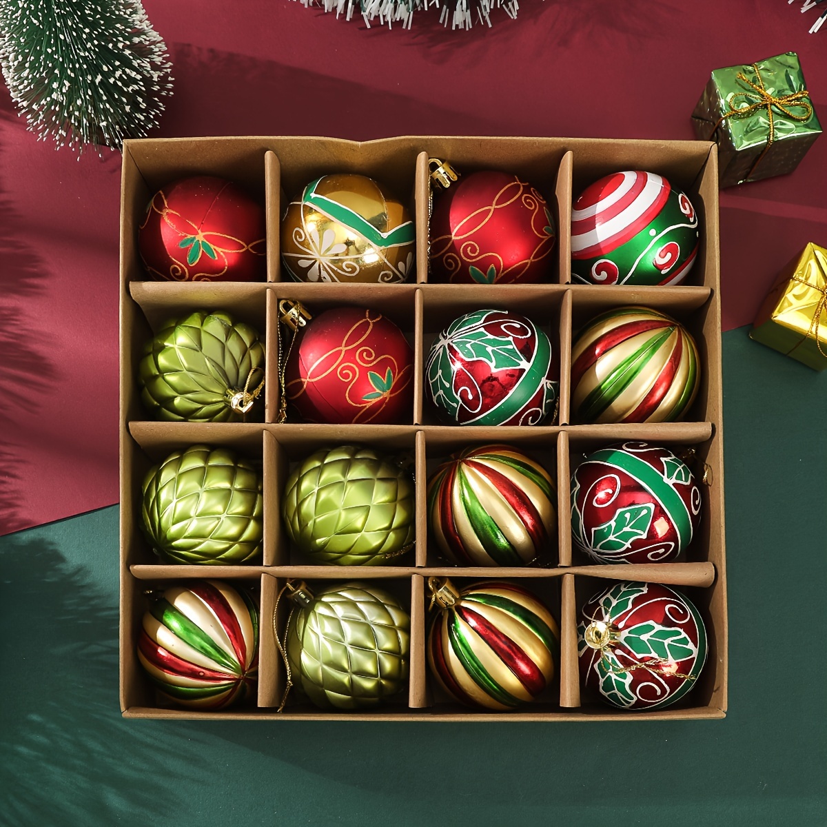 🎄🎅2024 NEW - 16 PCS Christmas Balls Ornaments🔥Buy 2 Get 10% Off & Free Shipping