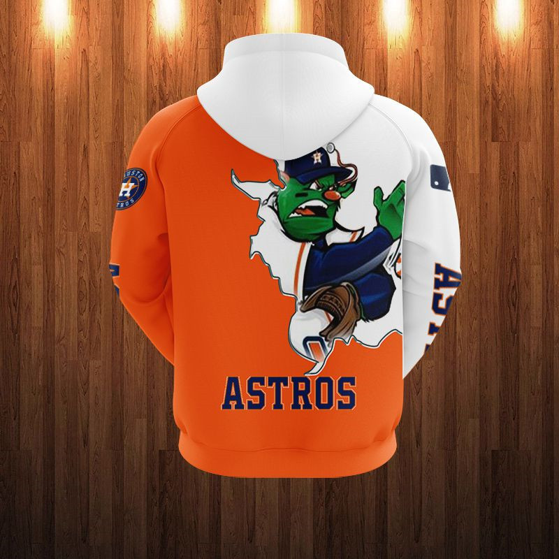 HOUSTON ASTROS HOODIES 3D MASCOT DESIGN