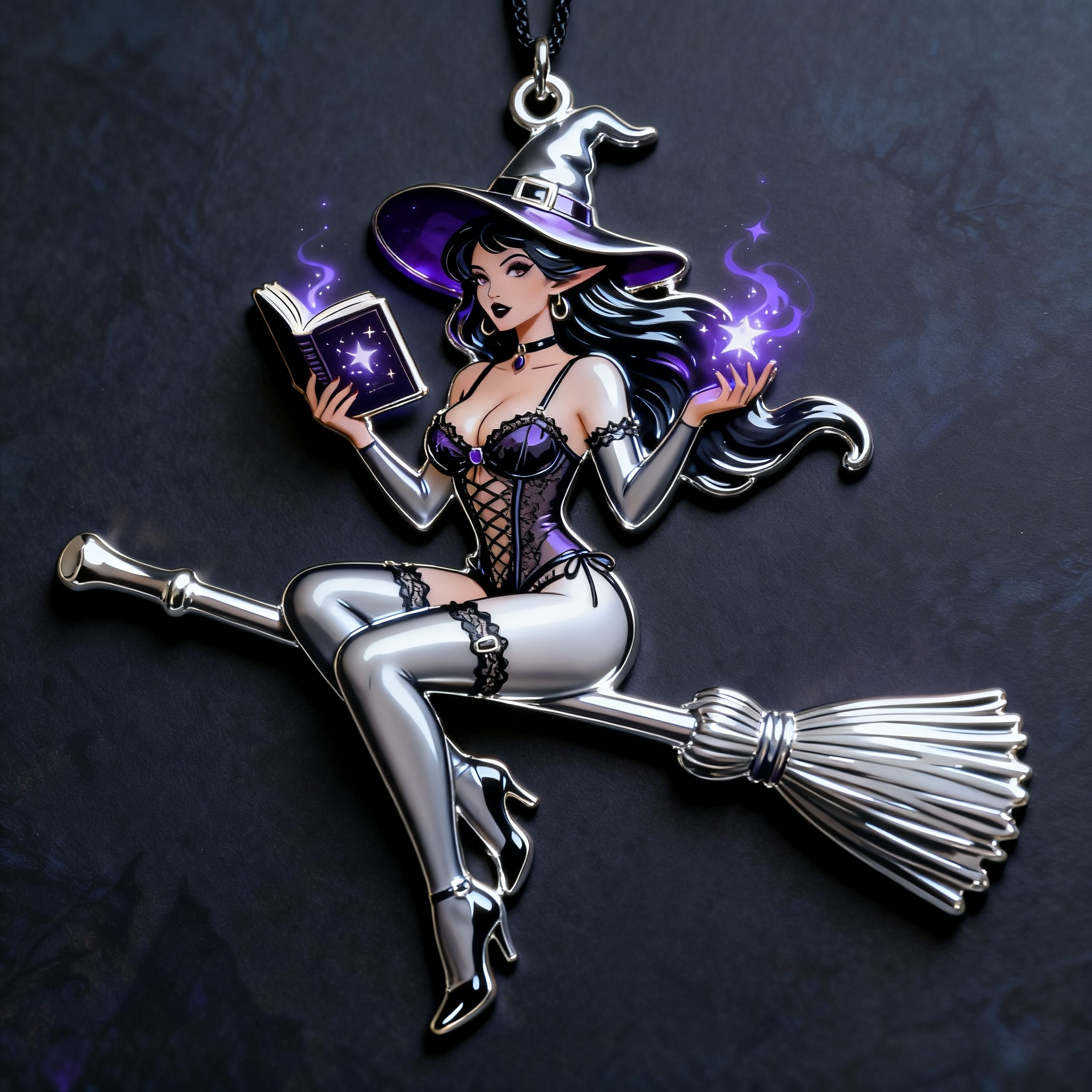 Spellbound Christmas Witch Ornaments