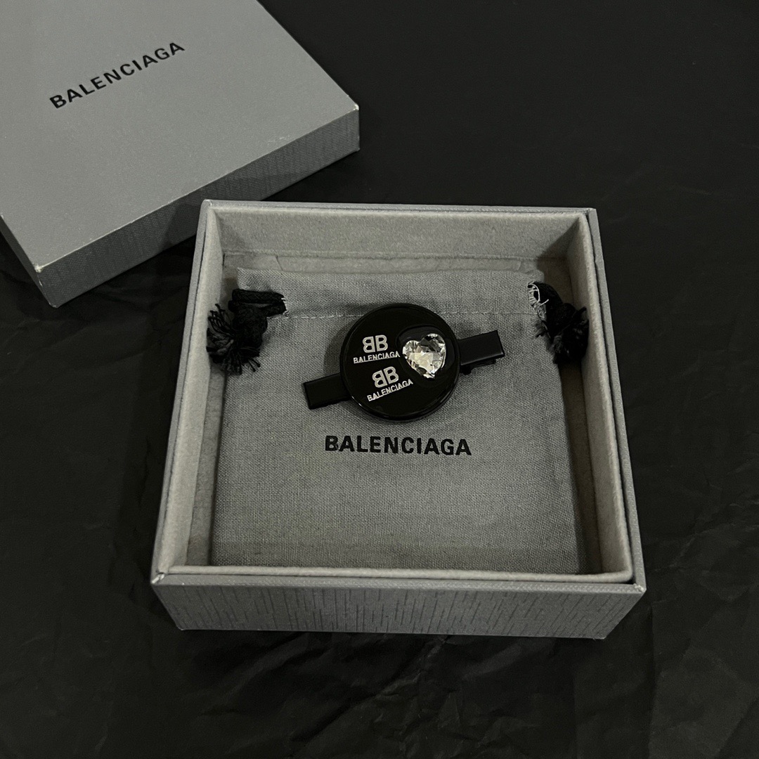 Balenciaga round diamond hairpin