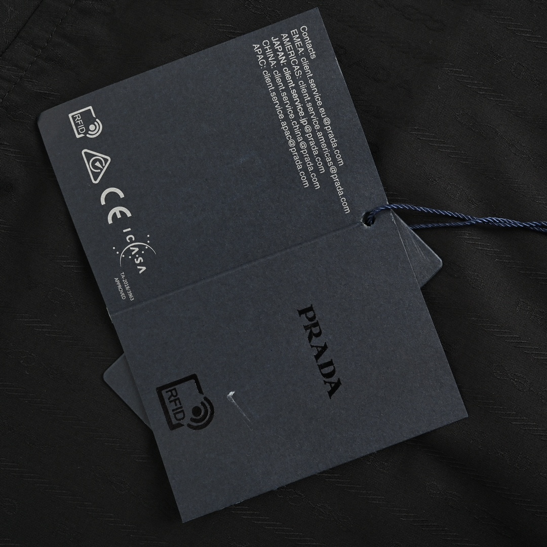Prada 24ss short-sleeved jacquard shirt