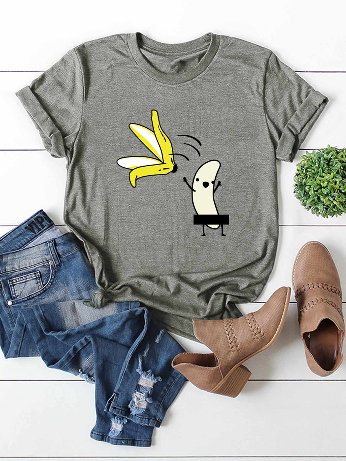 Cartoon Print Tee