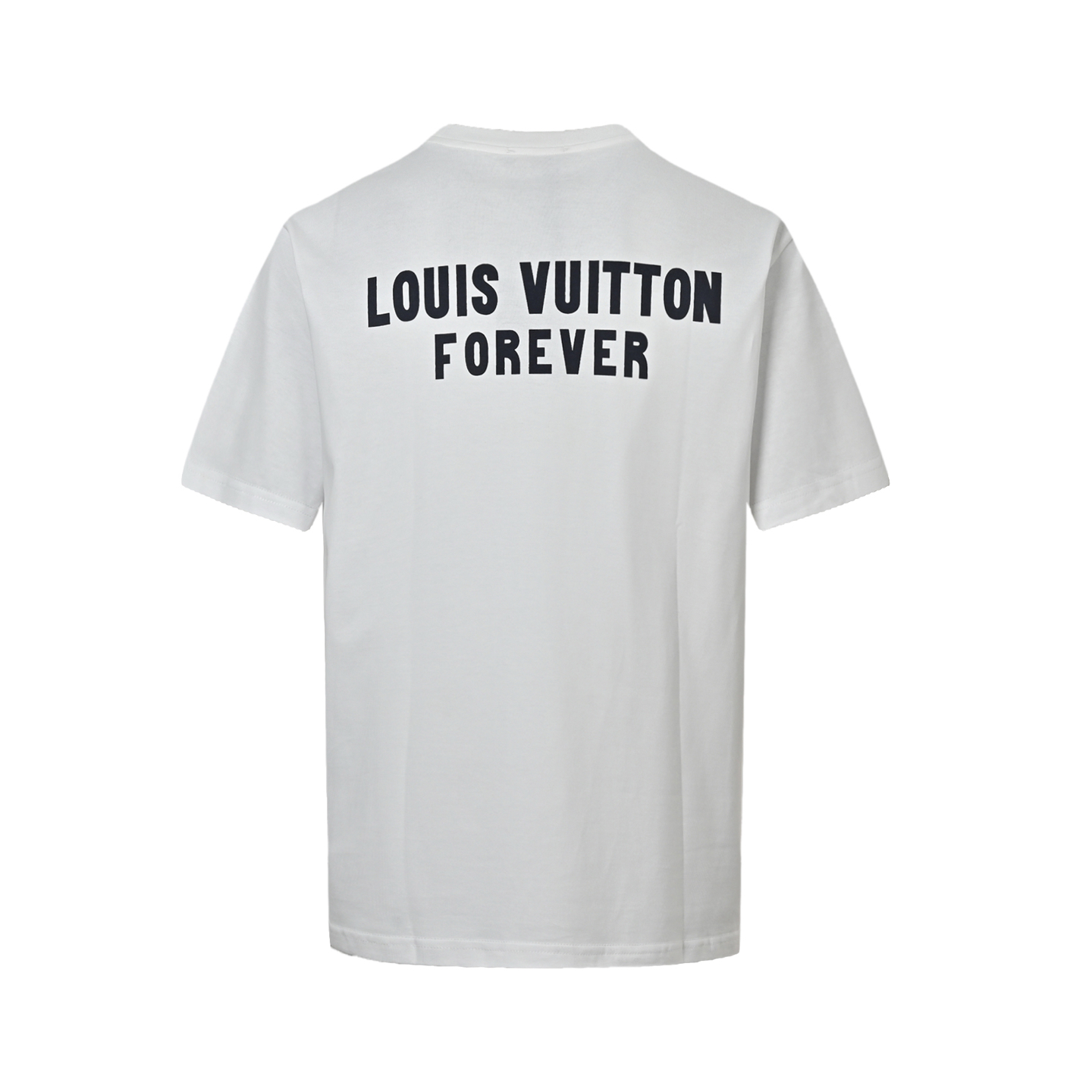 Louis Vuitton Big V inverted letter print logo short sleeves