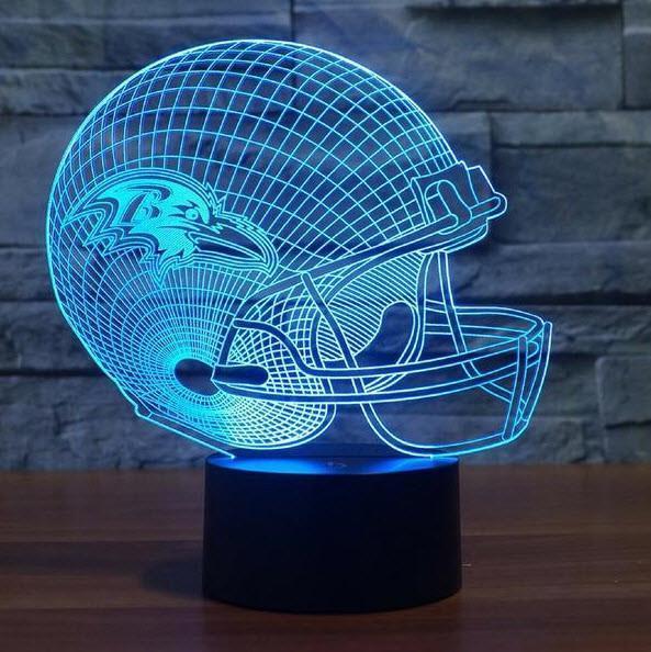 BALTIMORE RAVENS 3D LED LIGHT LAMP