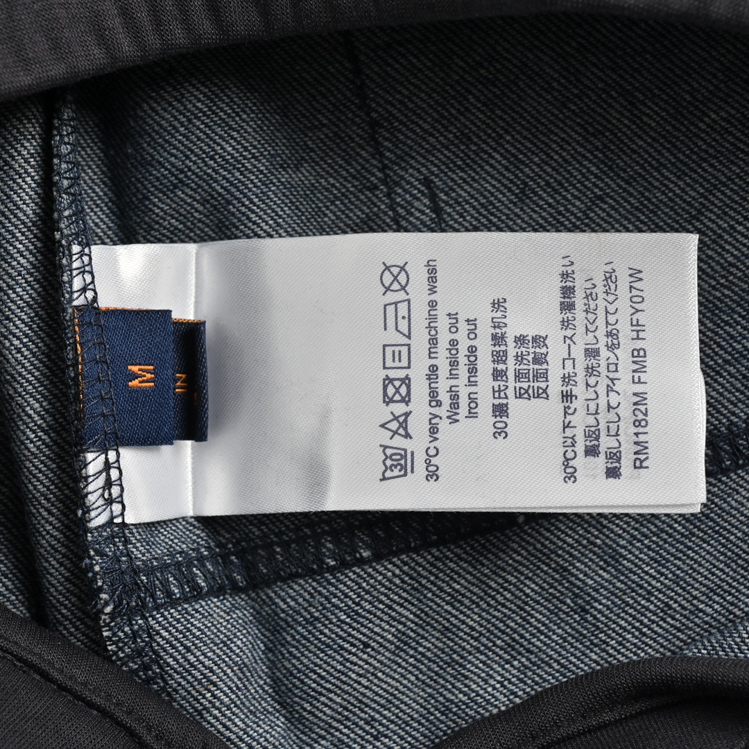 Louis Vuitton Printed Denim Patchwork Large Pocket Trousers