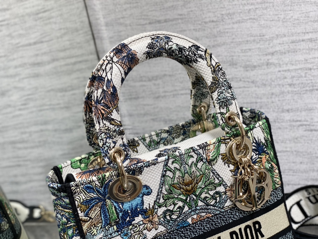 Dior CD Lady Embroidered Diana Bag 6605