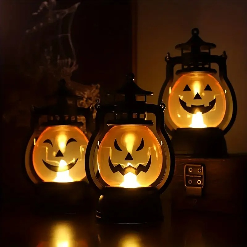 🔥On Sale🔥3PCS Halloween Pumpkin Lantern Portable