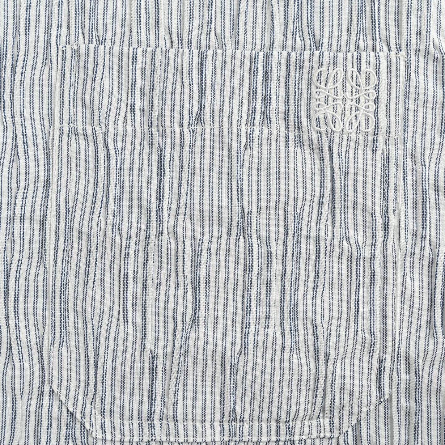 Loewe 25ss striped wavy textured shirt
